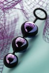 Фиолетово-черные тройные вагинальные шарики TOYFA A-toys фото 9 — pink-kiss