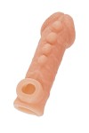 Телесная закрытая насадка с шишечками Cock Sleeve Size M - 15,6 см. фото 4 — pink-kiss