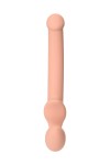 Телесный безремневой страпон Silicone Bendable Strap-On S фото 4 — pink-kiss