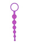 Фиолетовая анальная цепочка DRAGONZ TALE ANAL - 20 см. фото 1 — pink-kiss