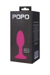 Розовая пробка POPO Pleasure со встроенным вовнутрь стальным шариком - 10,5 см. фото 1 — pink-kiss