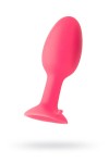 Розовая пробка POPO Pleasure со встроенным вовнутрь стальным шариком - 10,5 см. фото 3 — pink-kiss