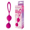 Ярко-розовые вагинальные шарики Cosmo с петелькой фото 2 — pink-kiss