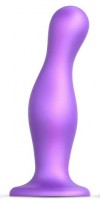Фиолетовая насадка Strap-On-Me Dildo Plug Curvy size L фото 1 — pink-kiss