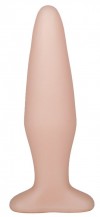 Телесная конусообразная пробка - 14 см. фото 1 — pink-kiss