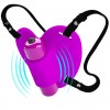 Лиловое сердечко с вибрацией и регулируемыми ремешками Heartbeat фото 2 — pink-kiss