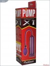 Фиолетовая вакуумная помпа Eroticon PUMP X1 с грушей фото 2 — pink-kiss
