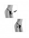 Черные трусики Remote Bowtie Bikini XL-XXL с вибрацией и анальным стимулятором фото 7 — pink-kiss