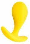 Желтая анальная втулка Blob - 5,5 см. фото 1 — pink-kiss