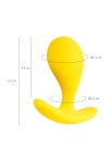Желтая анальная втулка Blob - 5,5 см. фото 7 — pink-kiss