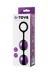 Фиолетово-чёрные вагинальные шарики TOYFA A-toys фото 3 — pink-kiss