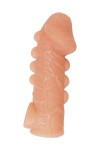 Телесная закрытая насадка с шишечками Cock Sleeve Size L - 17,6 см. фото 2 — pink-kiss