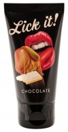Съедобная смазка Lick It с ароматом белого шоколада - 50 мл. фото 1 — pink-kiss