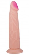 Нежный фаллоимитатор на присоске - 18,5 см. фото 1 — pink-kiss