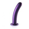Фиолетовый фаллоимитатор Smooth G-Spot - 17,7 см. фото 1 — pink-kiss