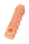Телесная закрытая насадка с пучками шишечек Cock Sleeve Size S - 13,8 см. фото 4 — pink-kiss
