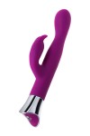 Фиолетовый вибратор с клиторальным стимулятором и гибкой головкой LOLY - 21,6 см. фото 2 — pink-kiss