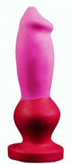 Розово-красный фаллоимитатор "Стаффорд medium" - 24 см. фото 1 — pink-kiss
