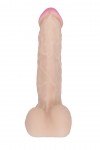 Вибратор-гигант с большой мошонкой - 23,5 см. фото 2 — pink-kiss