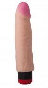 Реалистичный вибромассажер телесного цвета - 18 см. фото 1 — pink-kiss