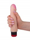 Реалистичный вибромассажер телесного цвета - 18 см. фото 5 — pink-kiss