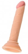 Телесный анальный фаллоимитатор на присоске - 12,5 см. фото 1 — pink-kiss