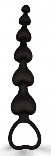 Черная силиконовая анальная елочка - 15 см. фото 2 — pink-kiss