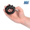 Черное эрекционное кольцо в форме пламени фото 4 — pink-kiss
