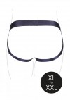 Черные трусики-джоки для страпона с вибропулей - размер XL-XXL фото 6 — pink-kiss