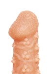 Телесная закрытая насадка с пучками шишечек Cock Sleeve Size M - 15,6 см. фото 7 — pink-kiss