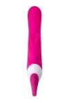 Розовый вибратор с клиторальным стимулятором ELLY с подогревом - 21,5 см. фото 3 — pink-kiss