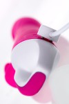 Розовый вибратор с клиторальным стимулятором ELLY с подогревом - 21,5 см. фото 12 — pink-kiss