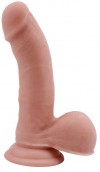 Телесный фаллоимитатор на присоске Fornicator - 19 см. фото 1 — pink-kiss