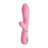 Нежно-розовый вибратор-кролик Thomas с мягкой головкой - 20,5 см. фото 1 — pink-kiss