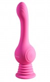Розовый вибромассажер Gyro Vibe для зоны G - 24 см. фото 1 — pink-kiss
