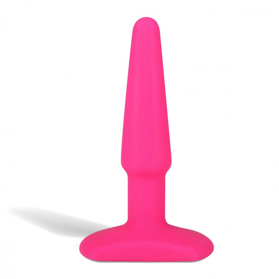 Розовый плаг из силикона - 10 см. фото 1 — pink-kiss