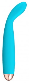 Голубой вибратор Cuties 2.0 - 18,7 см. фото 1 — pink-kiss