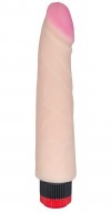 Реалистик-вибромассажер телесного цвета - 19,5 см. фото 1 — pink-kiss
