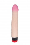 Реалистик-вибромассажер телесного цвета - 19,5 см. фото 2 — pink-kiss