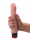 Реалистик-вибромассажер телесного цвета - 19,5 см. фото 8 — pink-kiss