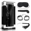 БДСМ-набор Deluxe Bondage Kit: маска, вибратор, наручники, плётка фото 1 — pink-kiss