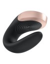 Черный  вибратор для пар Double Love с возможностью управления через пульт и приложение фото 6 — pink-kiss
