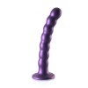Фиолетовый фаллоимитатор Beaded G-Spot - 17 см. фото 1 — pink-kiss