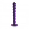 Фиолетовый фаллоимитатор Beaded G-Spot - 17 см. фото 4 — pink-kiss