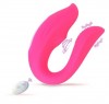 Розовый вибратор для пар «Оки-Чпоки» с вакуумно-волновой стимуляцией клитора фото 1 — pink-kiss