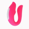 Розовый вибратор для пар «Оки-Чпоки» с вакуумно-волновой стимуляцией клитора фото 2 — pink-kiss