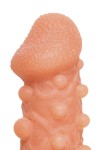 Телесная закрытая насадка с шариками Cock Sleeve Size S - 13,8 см. фото 8 — pink-kiss