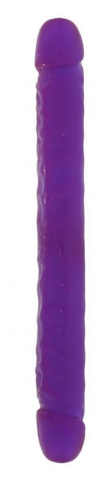 Двойной фиолетовый фаллоимитатор DOUBLE DONG LAVENDER - 30 см. фото 1 — pink-kiss