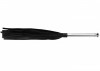 Черная многохвостая плеть с металлической ручкой - 45 см. фото 2 — pink-kiss