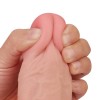 Телесный фаллоимитатор на присоске Sliding Skin Dual Layer Dong - 24,5 см. фото 3 — pink-kiss